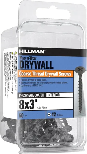 Vista 6 de 40880 Tornillo grueso para paneles de yeso de 8 x 3 pulgadas con unidad Phillips, negro