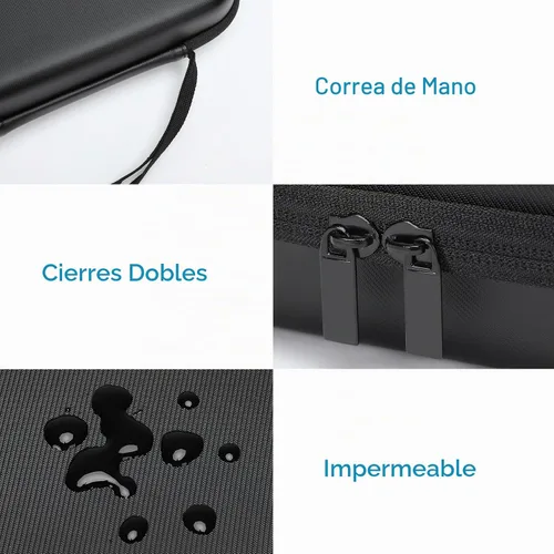 Vista 6 de MOSISO Organizador electrónico de viaje compatible con adaptador de Negro