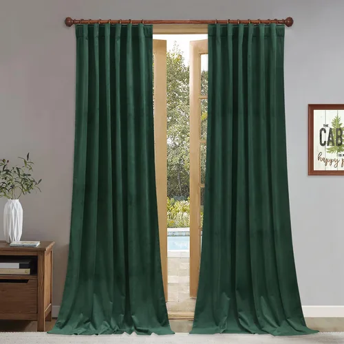 Vista 66 de StangH Cortinas de Terciopelo 42x84 pulgadas Beige Camello Oscurecedoras Resistentes al Calor Cobertura de Ventana Aplastadas Decoración del Hogar