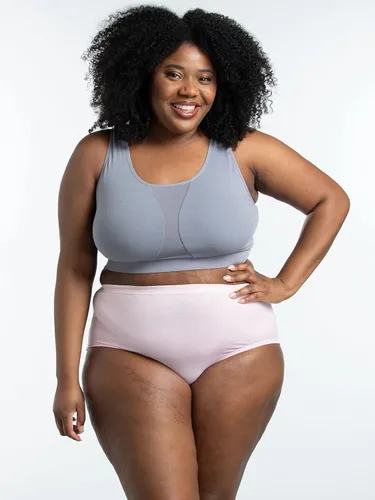 Vista 4 de Fruit of the Loom - Ropa interior transpirable de mujer, absorbe la humedad para mantenerte fresca y cómoda, disponible en talla extra grande