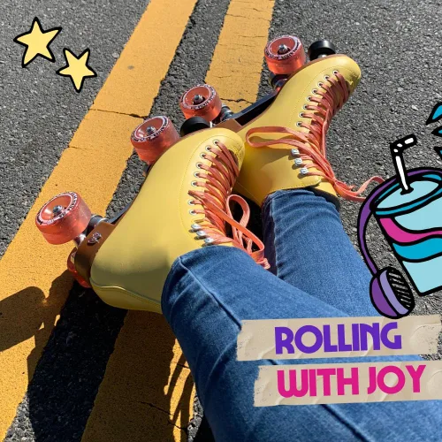 Vista 6 de Moxi Beach Bunny Roller Skates for Women - Colorful, Precision-Fit Skate with High-Rebound Wheels, Moisture-Wicking Lining & Padding, Roller Skates