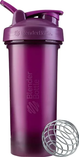 Vista 19 de BlenderBottle Classic V2 - Botella mezcladora perfecta para batidos de proteínas y antes del entrenamiento, 28 onzas, gris guijarro