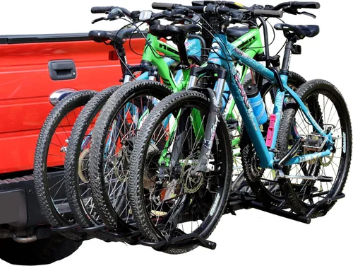 Vista 14 de Young - Portabicicletas para 2 bicicletas para montaje en maletero, hasta 70 libras de capacidad