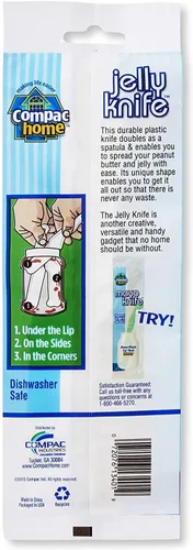 Vista 2 de Compac - Cuchillo de plástico para esparcir mantequilla de maní y gelatina, 7.5 x 1 x .25
