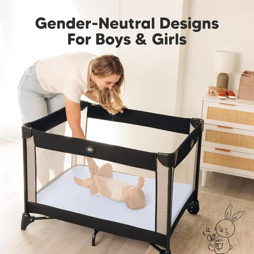 Vista 9 de 2 Sábanas para Pack and Play, Sábanas Impermeables para Mini Cuna Ajustables - 38x26 pulgadas Sábanas de Algodón Orgánico Pack N Play para Colchón
