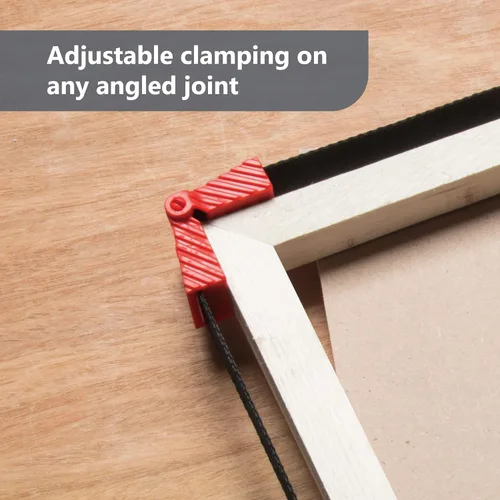 Vista 3 de POWERTEC Abrazaderas de correa para carpintería: abrazaderas de banda de liberación rápida con mango ergonómico, abrazadera ajustable para marco