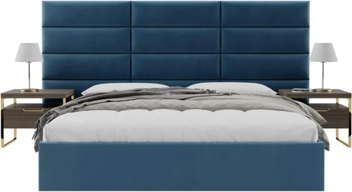 Vista 71 de Vänt - Paneles tapizados de cabecera para montar en la pared, diseño Isabelle, 60 x 23 pulgadas, configuración de 4 paneles individuales