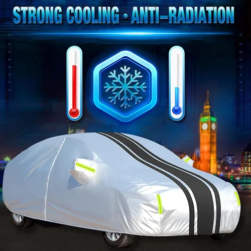 Vista 3 de Funda para automóvil Mazda CX-3 CX-5 CX-7 CX-9 MX-5 RX-7 RX-8, protección para todo tipo de clima, con forro de algodón, a prueba de polvo, anti-UV