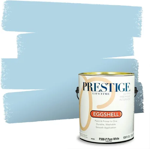 Vista 271 de Prestige Paints. - Base y pintura para exteriores en un solo galón, 1 galón. plano, comparable con Sherwin Williams Topsail.