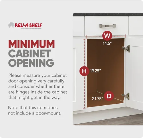 Vista 4 de Cesto de basura doble y extraíble RV V 15KD 18CS de Rev A Shelf