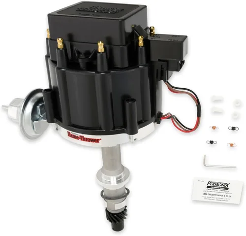 Vista 4 de PerTronix D1200 Lanzallamas Negro Cap Distribuidor HEI para Pontiac Pequeño Bloque/Bloque Grande
