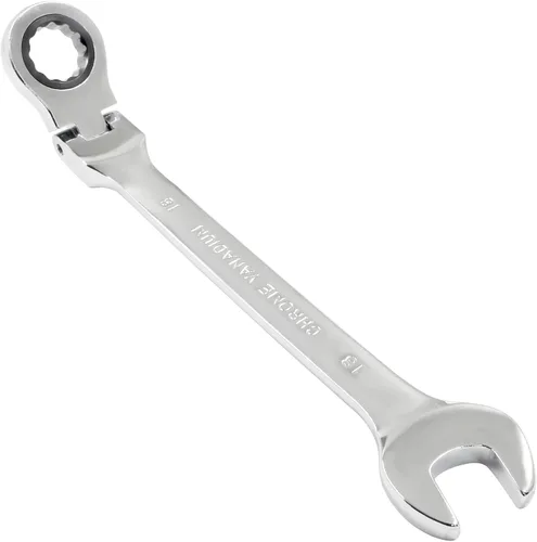 Vista 6 de Piutouyar Llave de trinquete de cabeza flexible de 6mm, llave de trinquete métrica profesional, llave combinada, llave de caja, herramienta