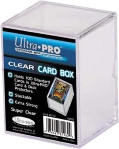 Ultra Pro caja de almacenamiento para tarjetas (150), transparente, 2 unidades
