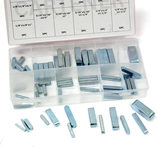 Vista 2 de Llave de Polea - Juego de Llaves Cuadradas 60 piezas - Juego de Llaves, Llaves de Tensión, Llaves en Blanco - Caja de Llaves de Plástico - Llaves