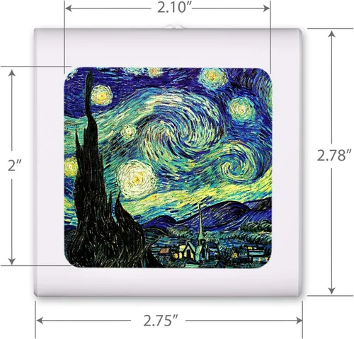 Vista 3 de Luz nocturna LED regulable con sensor automático del atardecer al amanecer, brillo ajustable, luz cálida, luz nocturna de encendido y apagado Van