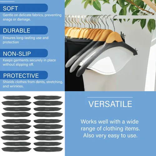 Vista 2 de Fundas para colgar almohadillas de espuma, espumas gris carbón, paquete de 10