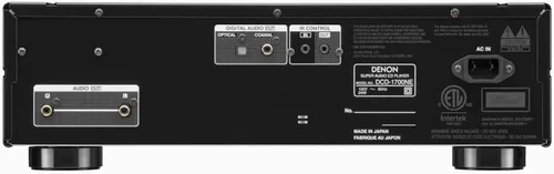 Vista 3 de Denon DCD-1700NE Reproductor SACD, Reproductores de CD para el hogar, convertidor D/A de 192 kHz/32 bits de ultra precisión, diseño resistente a