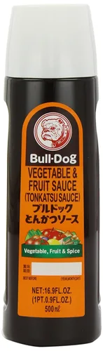 Vista 7 de Salsa Tonkatsu de Vegetales y Frutas de Bull-Dog 10.1 onzas líquidas.