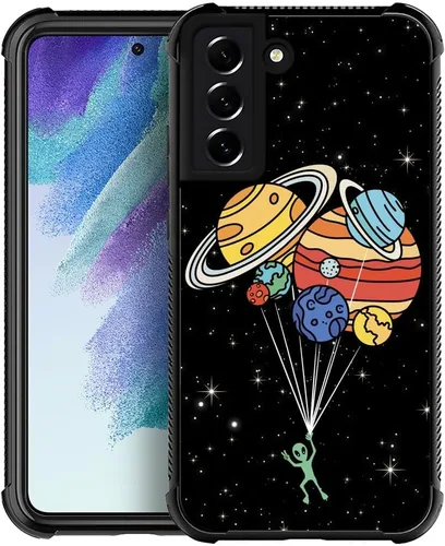 Vista 9 de Funda compatible con Samsung Galaxy Z Fold 2 5G, sistema solar de globo alienígena, diseño de patrón increíble, a prueba de golpes, antiarañazos