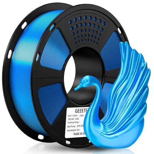 Vista 23 de GEEETECH Paquete de 6 kg de filamento para impresora 3D - Filamento PLA negro de 1.75 mm ± 0.02 mm (6 carretes, 1 kg cada uno) - Alta precisión