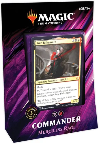 Vista 6 de Magic: The Gathering Commander 2019 Mazo Amenaza Sin Rostro Mazo de 100 Cartas Listo para Jugar 3 Comandantes Foil