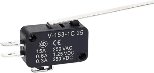Vista 6 de HEXEH Interruptor de límite Micro Interruptores de viaje de límite de contacto plateado autorreset momentáneo V-15 V-151 V-152 V-153 V-154 V-155
