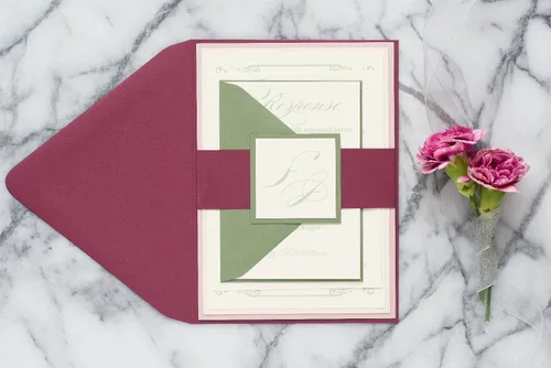 Vista 2 de Custom Southern Style Wedding Suite, Fall Wedding Invitation, Bohemian Invitation, Savannah Sample