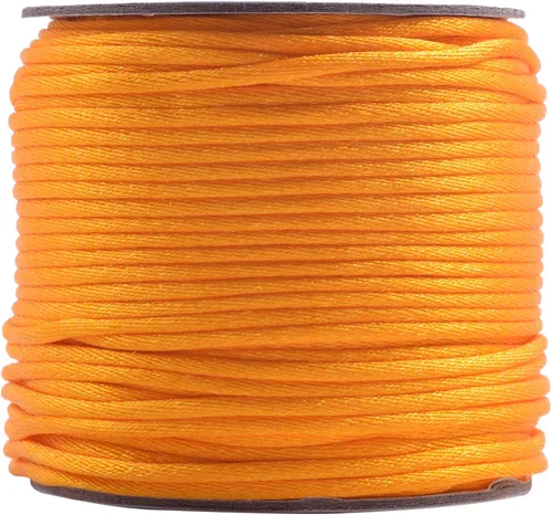 Vista 51 de KONMAY - Cuerda de nailon satinado de seda, 45.72 metros, 0.8mm cola de rata, para nudos chinos, Kumihimo, abalorios, macramé, joyería, Verde manzana