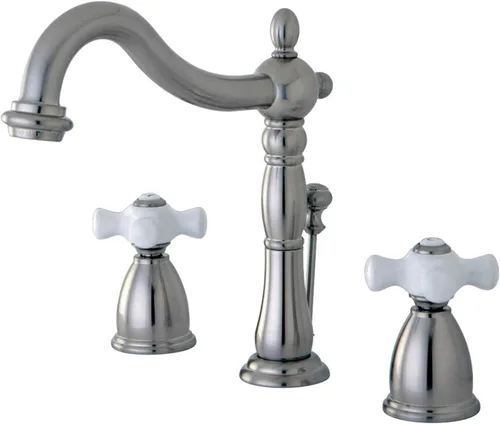 Vista 8 de Kingston Brass KB1973PX Grifo de baño extendido de 8 pulgadas, latón antiguo