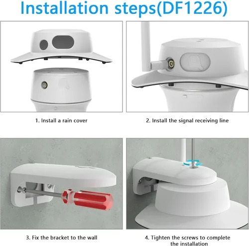 Vista 7 de Cubierta de lluvia para cámaras de seguridad Reolink, compatible con modelos Argus PT 5MP/2K, 4MP/2K, 3MP, 4K/8MP, Go PT Ultra