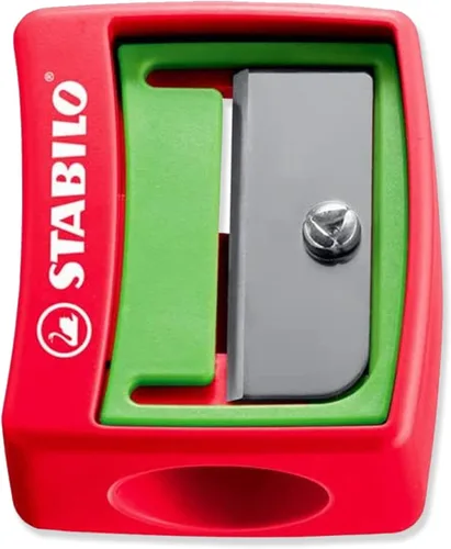 Vista 4 de STABILO Multi-talented Lápiz Woody 3 en 1 – Caja de 5 – Rojo, Amarillo, Verde Oscuro, Azul y Negro + Sacapuntas