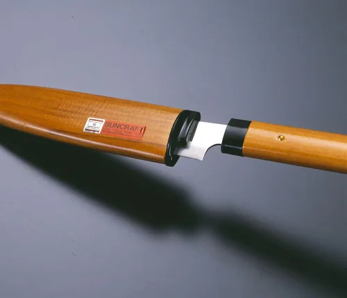 Vista 4 de Seki Japan - Cuchillo de fruta pequeño con mango de madera, cuchillo de cocina pequeño de 8.5 pulgadas, hoja de acero inoxidable, para verduras