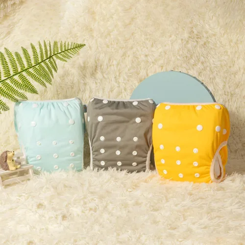 Vista 7 de Babygoal Pañales de natación neutros para bebé, ropa interior reutilizable ajustable para bebés de 0 a 26.2ft, regalos y lecciones de natación