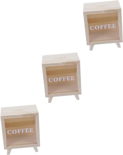 3pcs Piggy Bank Coin Jar for Adults Savings Jar for Adults Money Bank for Kids Money Jar for Adults Money Saving Jar Money Bank for Adults Wood Coin