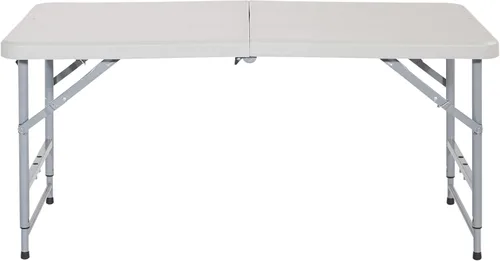 Vista 7 de Mesa cuadrada de resina multiuso Office Star Work Smart 36 x 36 x 29 pulgadas, MetalPlástico/Resina, Blanco