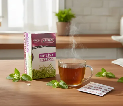 Vista 6 de Tisan Melissa Tea (Lemon Balm) – 40 bolsas de té envueltas individualmente Infusión de hierbas naturalmente sin cafeína Notas cítricas ligeras