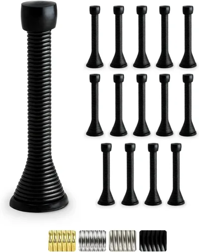 Vista 22 de Jack N' Drill - Tope de puerta de resorte (3 lb/) (paquete de 7) con 3 topes de puerta de bisagra Topes de puerta Flexi resistentes para la parte