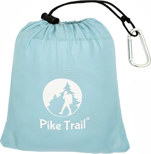 Vista 8 de Pike Trail Forro para saco de dormir sábana de viaje y campamento, inserto ligero y compacto con cremallera de longitud completa