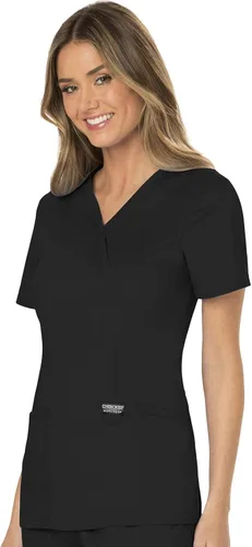 Vista 9 de Workwear Revolution WW610 - Ropa quirúrgica con estilo cruzado falso para mujer, elástica, suave y de fácil cuidado