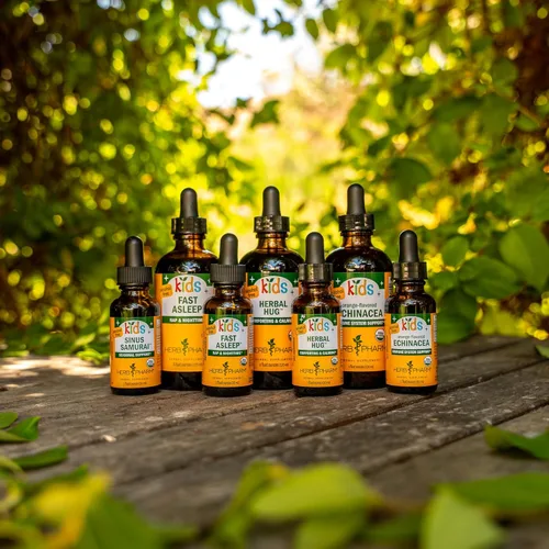 Vista 8 de Herb Pharm Certificado para niños: fórmula herbaria líquida sinusal samurai sin alcohol, orgánica, 1 onza líquida