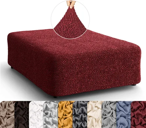 Vista 32 de PAULATO BY GA.I.CO. Funda para Otomana Pequeña Funda para Taburete Funda para Puf - Funda de Tela de Poliéster Suave - Protector de Muebles Elástico