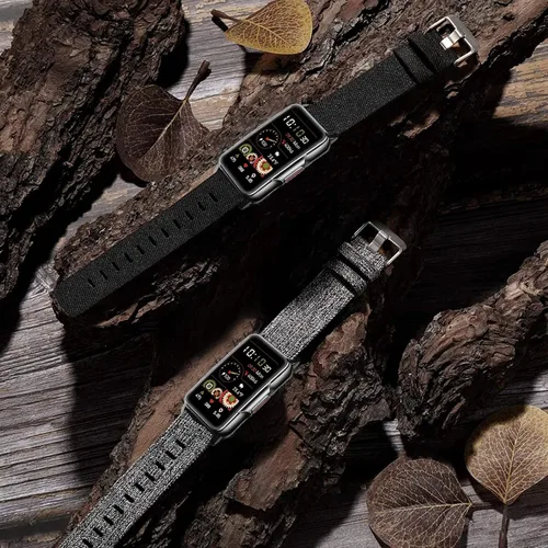 Vista 5 de Lamshaw Compatible con la correa de reloj inteligente Mindrose, correa de repuesto de tela tejida de nailon transpirable compatible con Mindrose H80