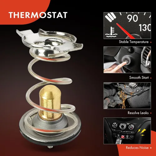 Vista 5 de A-Premium Conjunto de Carcasa de Termostato de Refrigerante de Motor con Sello Compatible con Jeep Grand Cherokee 2011-2020, Wrangler 2012-2017