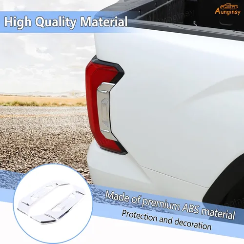 Vista 3 de Cubierta lateral de luz trasera, ajuste para Toyota @ Tundra 2022-2023 Aunginsy 2 piezas de luz trasera de luz trasera lámpara lateral de cama