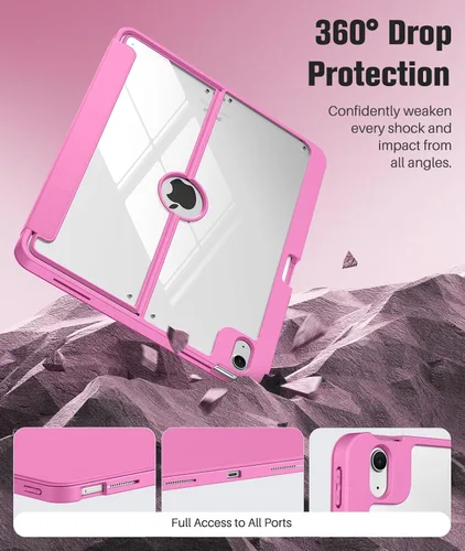 Vista 55 de MoKo Funda para iPad Air de 13 pulgadas M3 2025 y M2 2024 con soporte para lápices, funda para iPad Air 13 [protector de pantalla integrado]