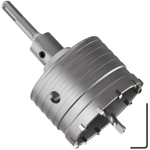 Vista 11 de DAIMIT 20 piezas de juego de sierra de agujero de hormigón con 3 brocas de perforación y vástago SDS Plus y Max, juego de herramientas de sierra