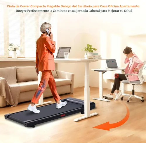 Vista 4 de Walking Pad Treadmill with Incline, 2026 Upgrade Portable Under Desk Treadmill for Home Small with Handles, 3.0HP Walking Pad with Handle Bar