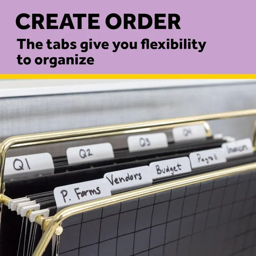 Vista 5 de Post-it Tabs, 1 in Solid, Aqua, Yellow, Pink, Violet, 22/Color, 88/Dispenser (686-AYPV1IN)
