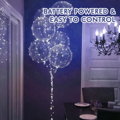 Vista 2 de Bexdir Paquete de 12 luces de hadas a pilas, 7 pies, 20 LED, impermeable, alambre plateado, luces de Navidad al aire libre, mini luces de luciérnaga