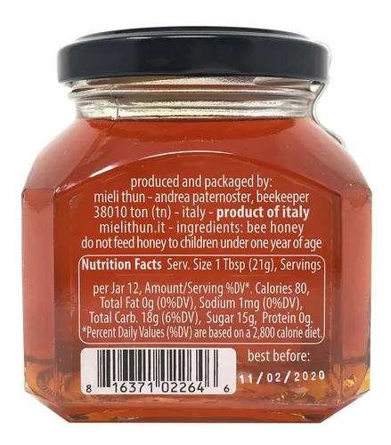 Vista 2 de Mieli Thun Castagno - Miel de castaño italiano - 8.80 onzas